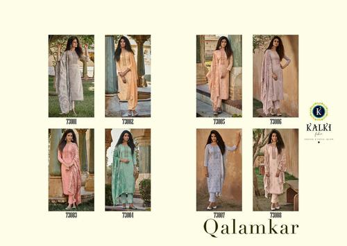 Printed Qalamkar By Kalki Fashion Pure Lawn Cotton Dress Material Catalogue