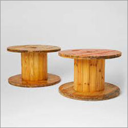 Industrial Wooden Cable Drum - Premium Quality Pine, Hardwood & Junglee Wood | Versatile Usage for Industrial Applications