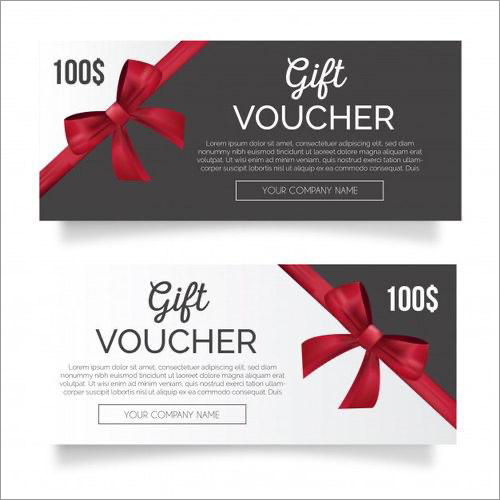 Gift Coupon Voucher Printing Service By BAHUBALI DIGIGLAM