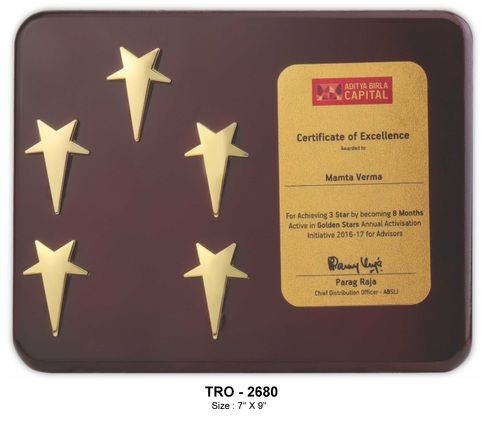 5 Star Plaque