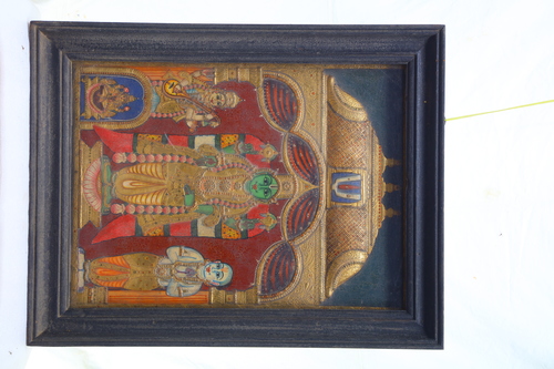 Tanjavur Painting - Teak Wood Frame