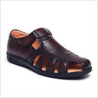 Mens Chestnut Brown Leather Sandals
