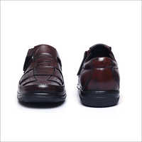Mens Plain Leather Sandals