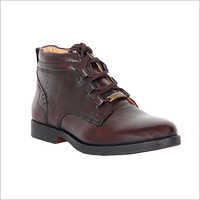 Mens Hickory Brown High Ankle Shoes