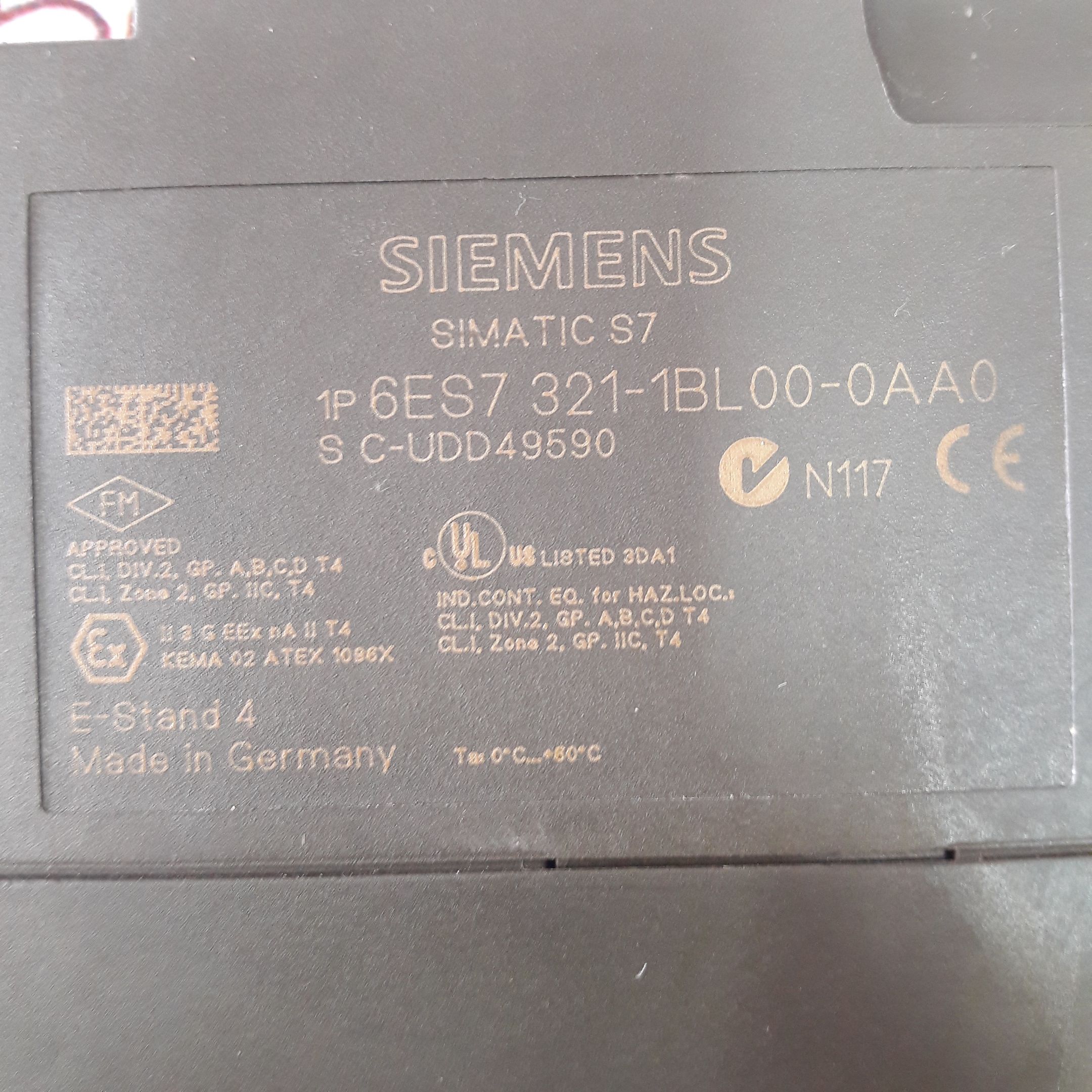 SIEMENS SIMATIC S7 6ES7 321-1BL00-0AA0