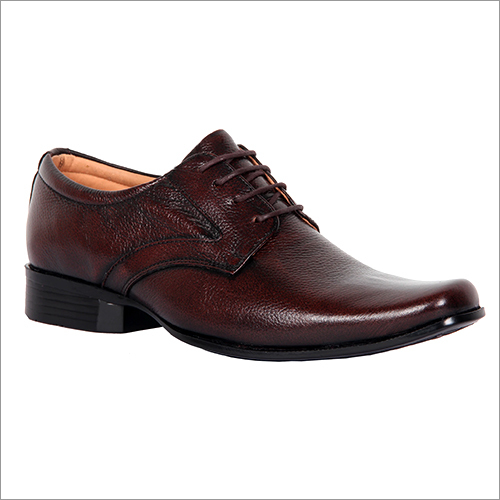 Mens Wood Brown Formal Lace Up Shoes
