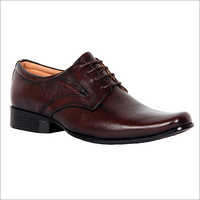 Mens Wood Brown Formal Lace Up Shoes
