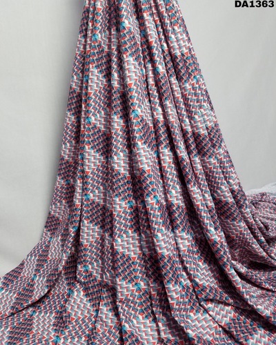 6MM Checks Silk Digital Print Fabric