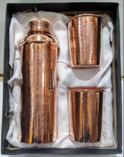 Engraved Copper Bottle