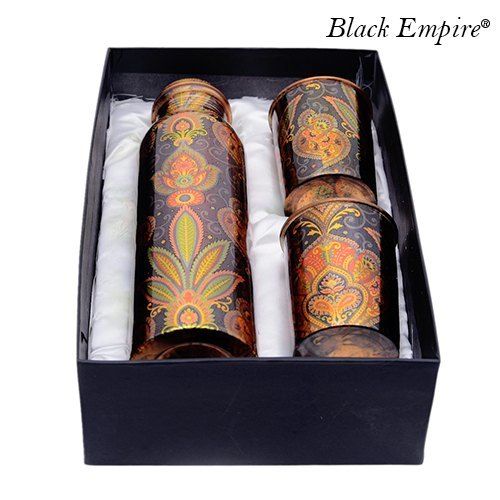 Printed Copper Bottle Gift Set