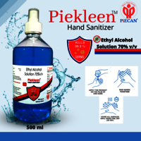 PIEKLEEN Alcohol Based 70% Ethyle Alcohol Liquid Hand Sanitizer Spray- 500 ML