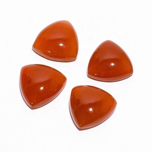 4mm Carnelian Trillion Cabochon Loose Gemstones