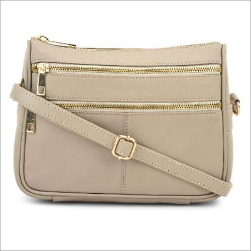 Ladies Leather Sling Bags Design: Plain