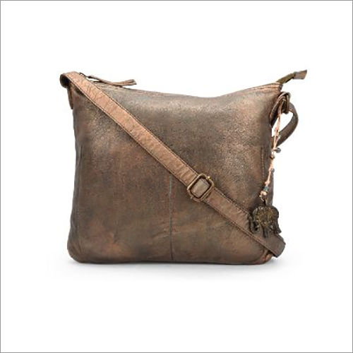 Leather Plain Sling Bags