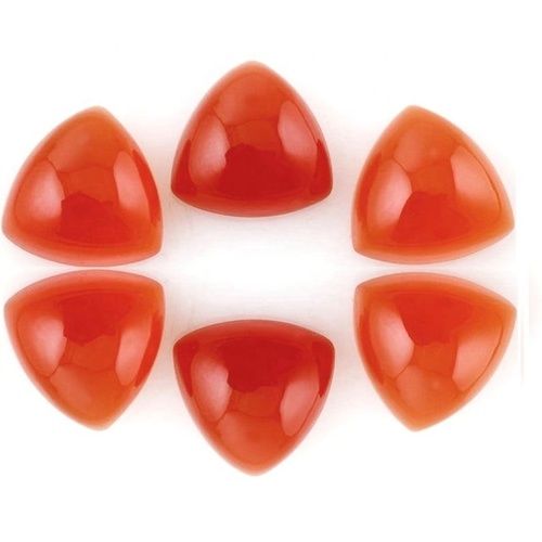 8mm Carnelian Trillion Cabochon Loose Gemstones