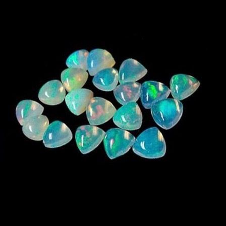 4mm Ethiopian Opal Trillion Cabochon Loose Gemstones