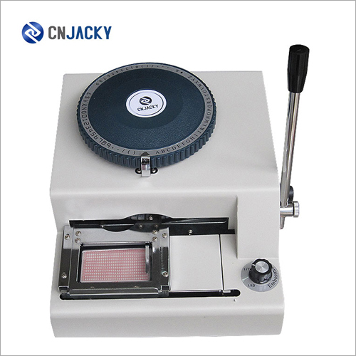 Stainless Steel Dog Tag Nameplates Embosser Manual Embossing Machine By WUHAN JIA QIRUI CARD TECHNOLOGY CO., LIMITED