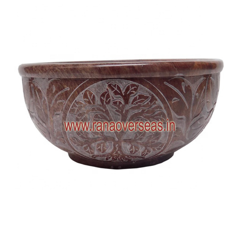 Hand Carved Natural Stone Bowl