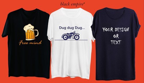 Printed Round Neck T Shirts