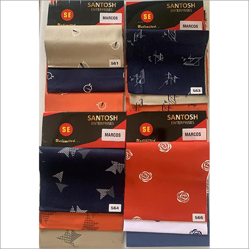 Marcos Cotton Fabric - 100% Cotton, Available in Various Colors | Smooth Finish, Custom Length Available as per Requirement