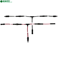 2 To 1 Solar Cable Harness T Branch Connectors With Inline Fuse For Pv Solar System - Application: Industrial