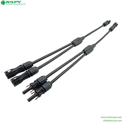 2 To 1 Solar Wiring Solar Cables And Connectors PV Cable Harness Photovoltaic Wiring Harness