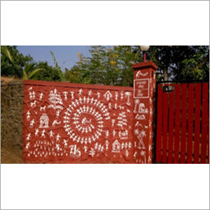 Warli Wall  Painting Medium: Water Color