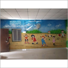 School Wall Mural Painting