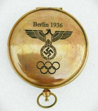 Compass Solid Brass Push Button Berlin Compass