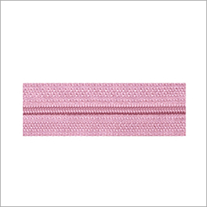 Pink Nylon Long Chain Zippers With Cord
