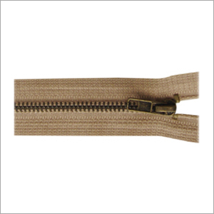 Metal And Brass Teeth Antique Polish Zippers