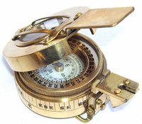 COMPASS MILITARY COMPASS ENGINEERING COMPASS PRISMATIC COMPASS BRASS VINTAGE COMPASS