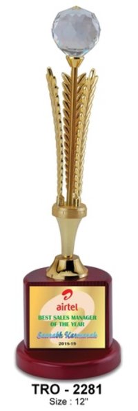 Designer Crystal Trophy