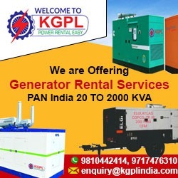 generator on hire