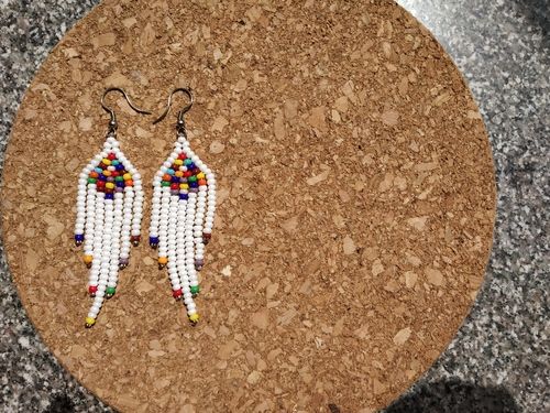 Fringes Beaded Earrings