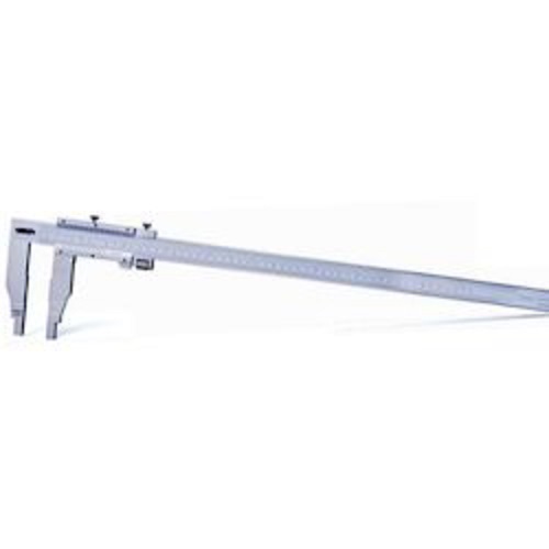 INSIZE Vernier Caliper - Stainless Steel, 600mm/24" Length | Satin Chrome Plated Reading Surface, Fine Adjustment Feature