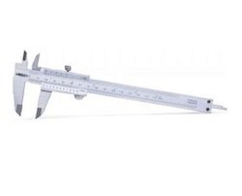 INSIZE Vernier Caliper - Stainless Steel, 0-150mm Range | 0.03mm Accuracy, White Finish, 0.02mm Graduation