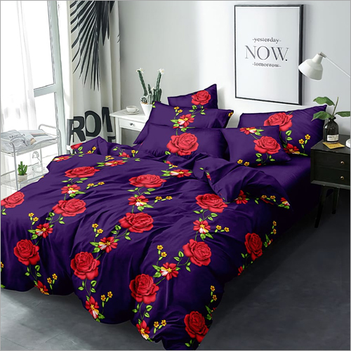 Multicolor Floral Printed Bed Sheet