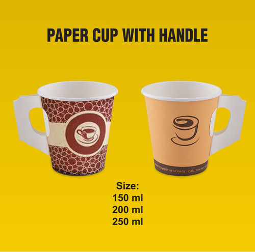 Light Weight Paper Cups With Handle