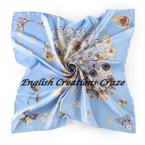 Printed Satin Silk Scarf Manufacturers