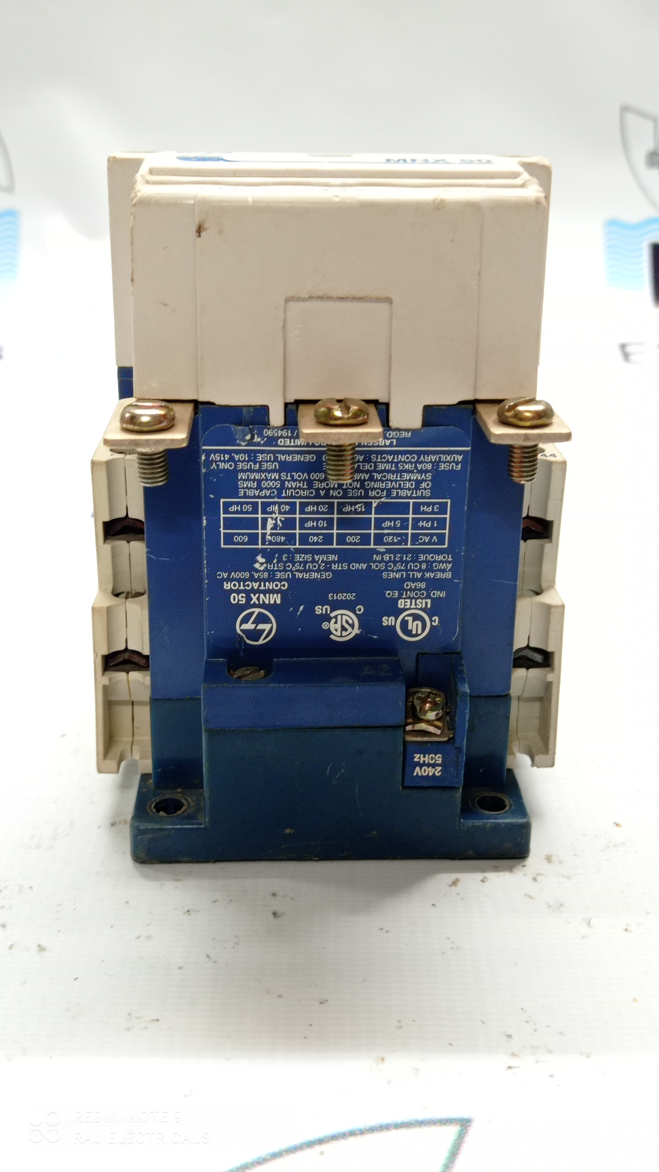 LT CONTACTOR - MNX 50