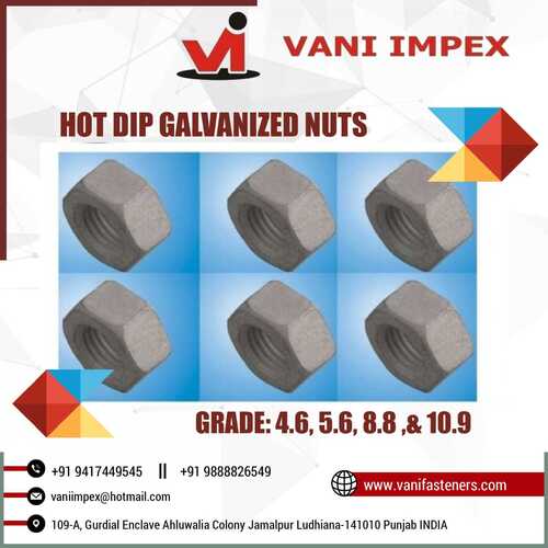 Hot Dip Galvanized Nut / Galvanized Nut