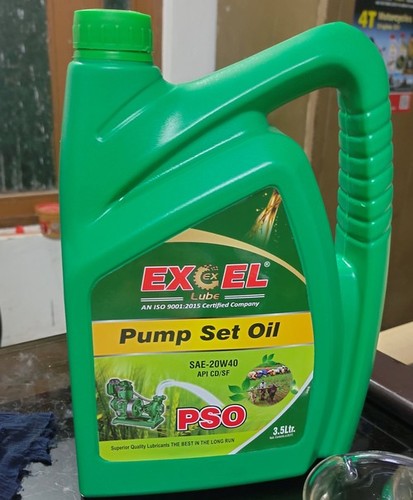 Excel Pump Set Oil 20W40 Engine Oil Ash %: 5.5