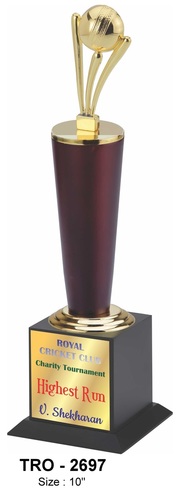 Gold Cricket Ball Trophy