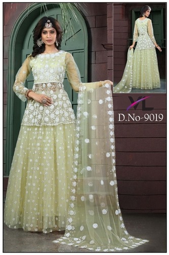kutdana Work Peplum Fancy Work Dupatta Ethics Party Wear Dress