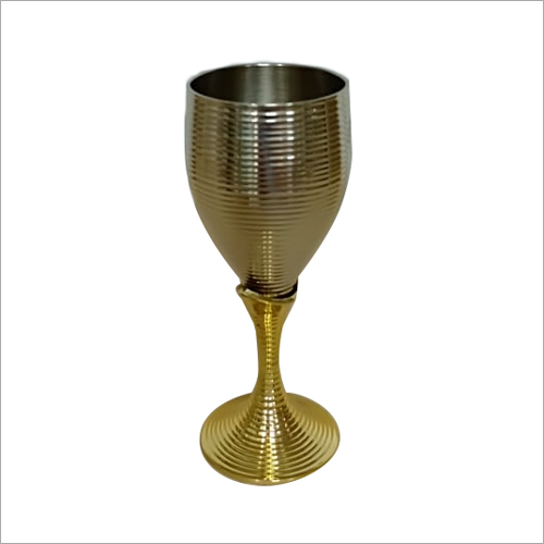 Brass Fancy Wine Glass