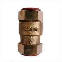Gun Metal Vertical Check Valve - 25mm Size, Polished Finish, 210 Psi Pressure, Golden Color