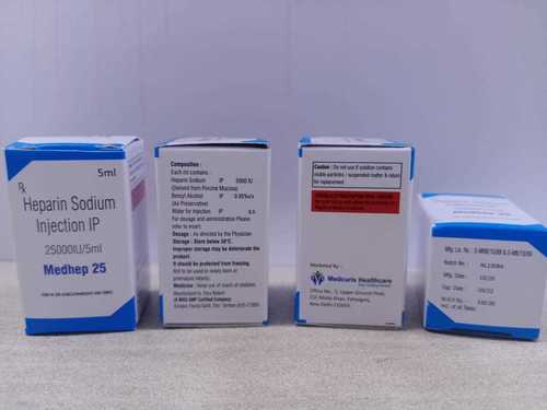 Heparin Sodium Injection Ip 25000Iu/5Ml