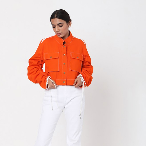Orange Jacket Decoration Material: Button