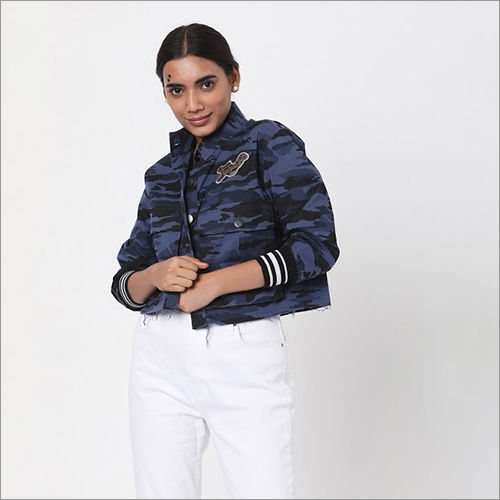 Washable Blue Military Jacket